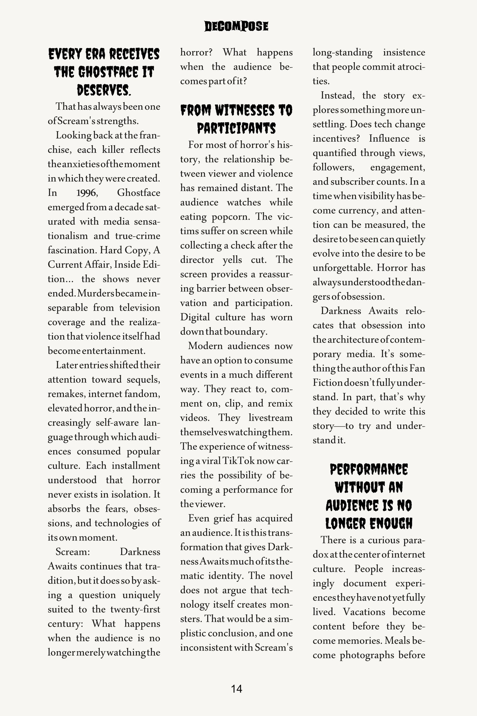 Decompose Magazine page 14