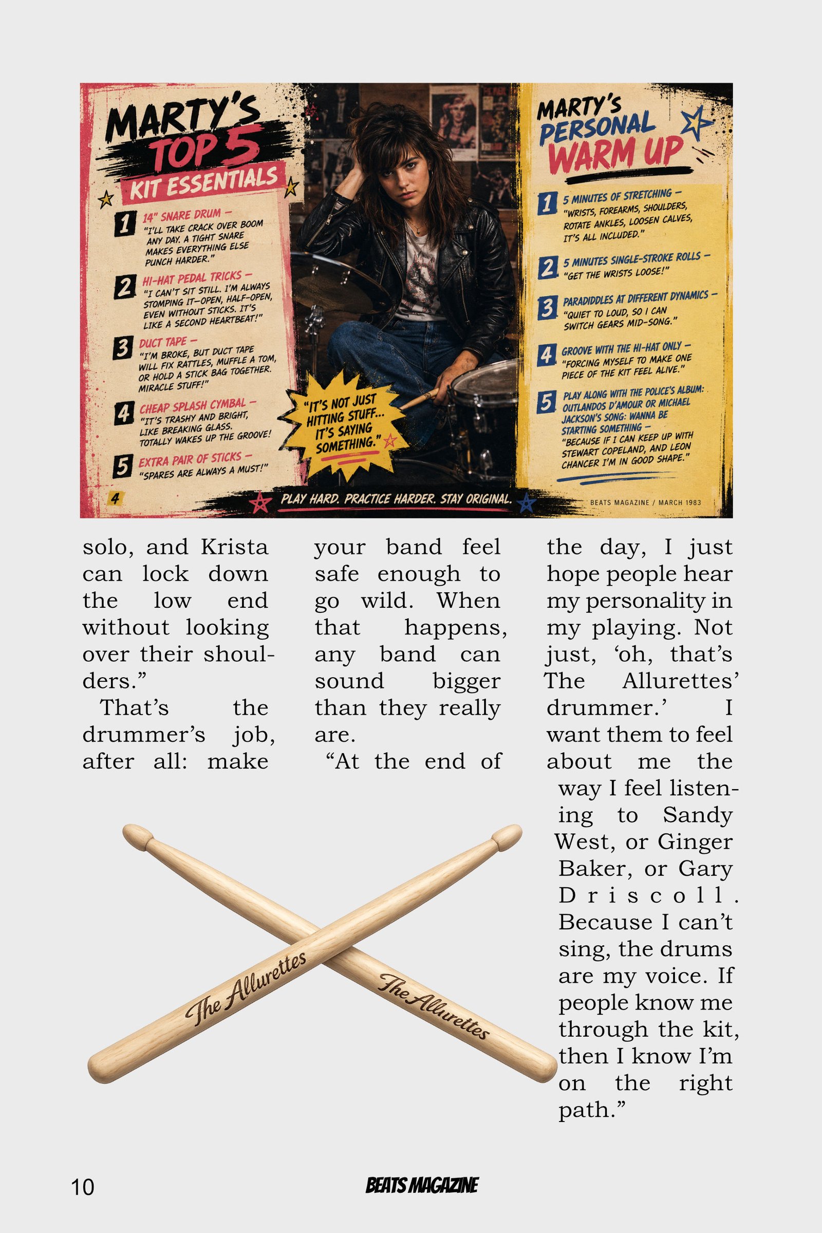 Beats Magazine Winter 1984 page 10