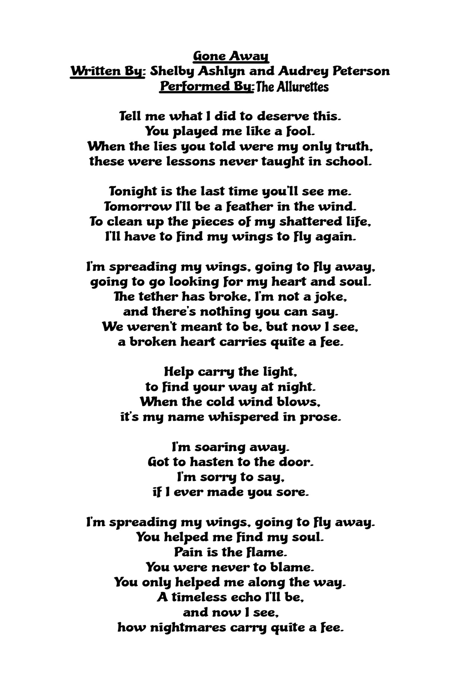 Audrey's Songbook — Page 3