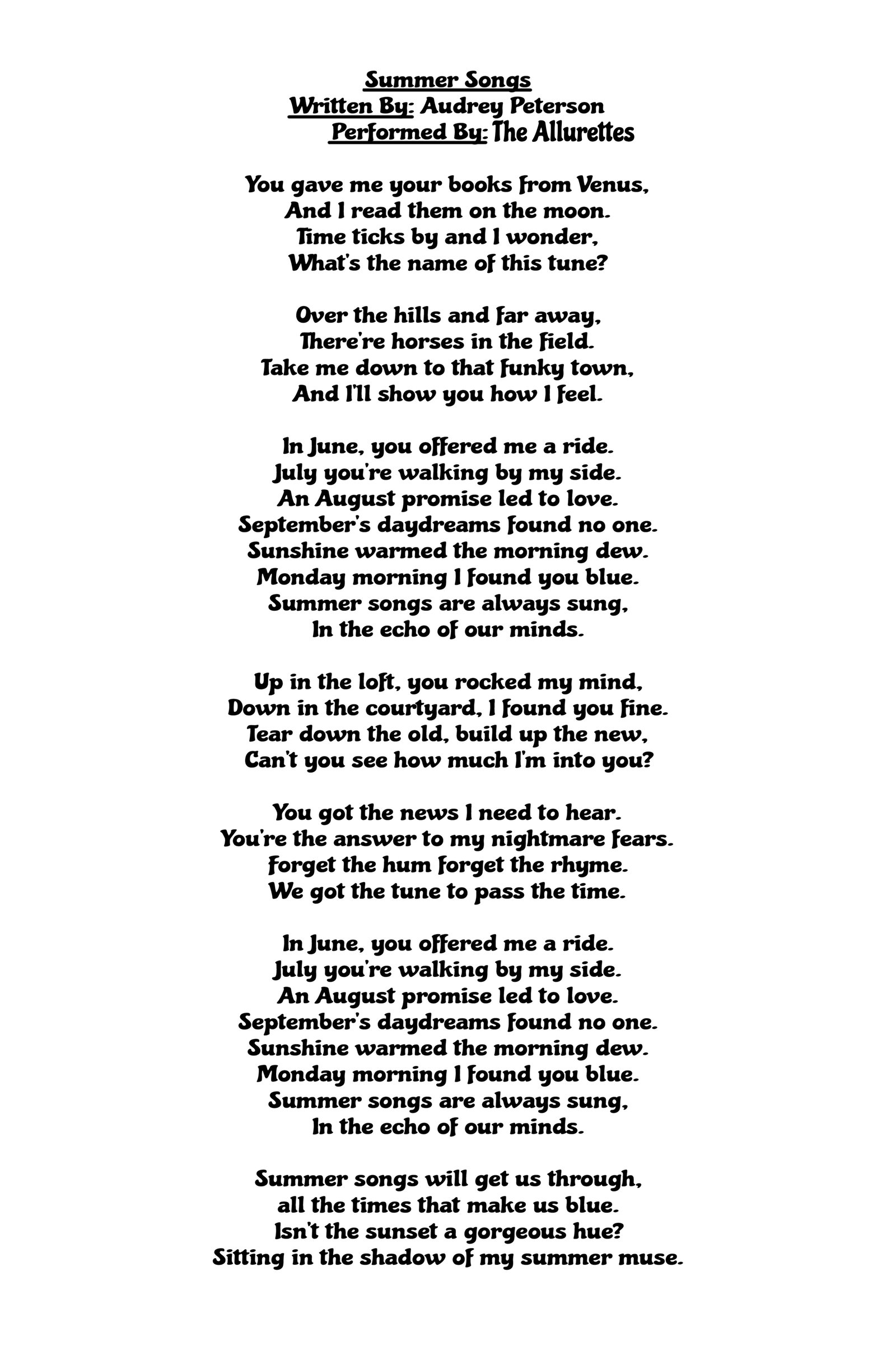 Audrey's Songbook - Page 5