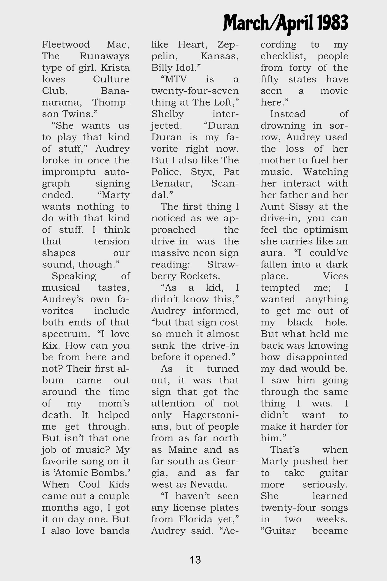 Rhythm Rebellion March/April 1983 page 10