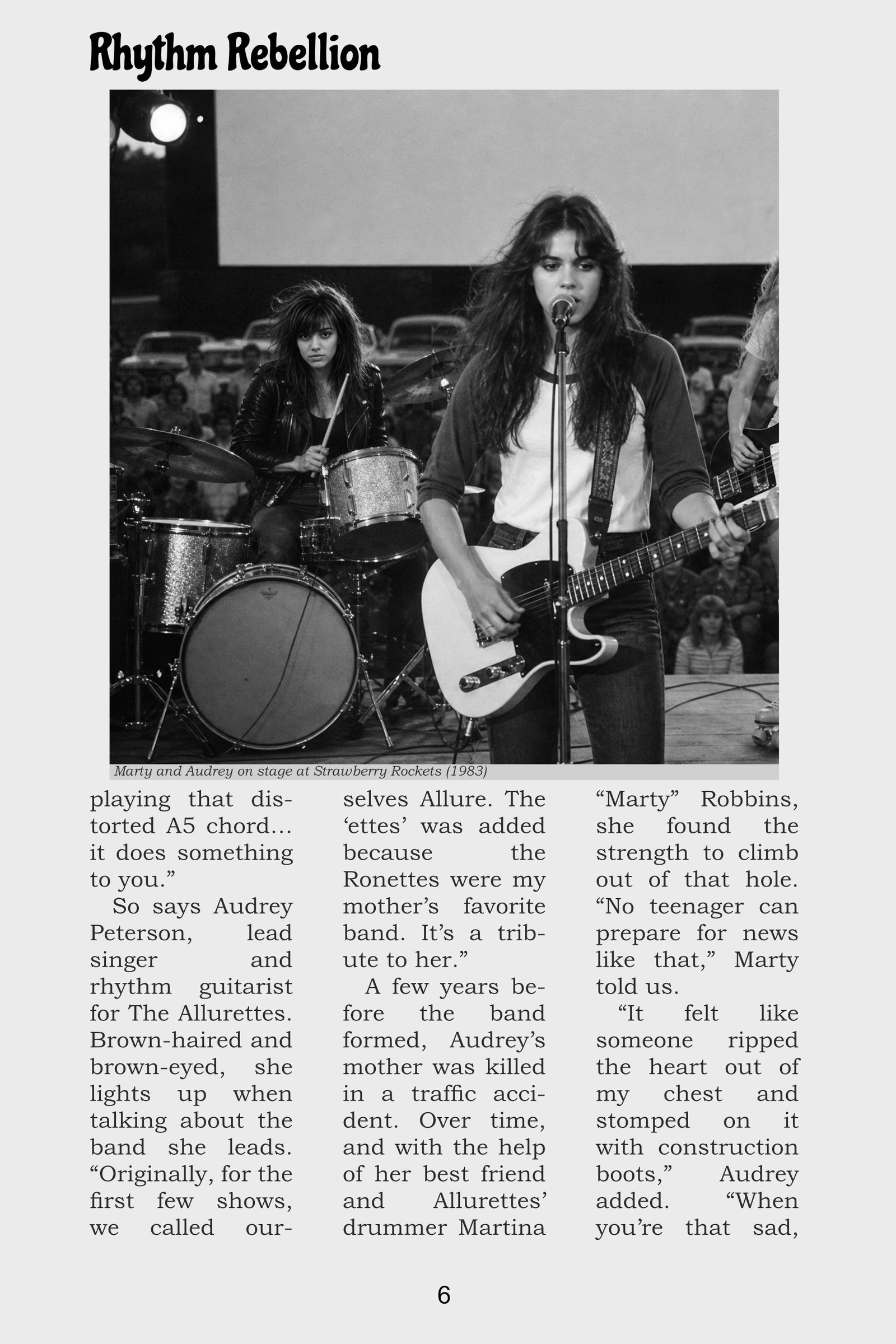Rhythm Rebellion March/April 1983 page 3